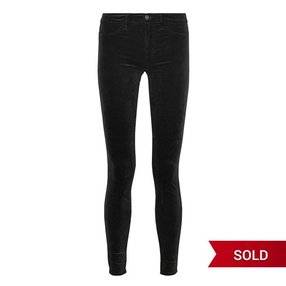 J Brand 815 Mid-Rise Velvet Skinny Jeans - Picture 5 of 8